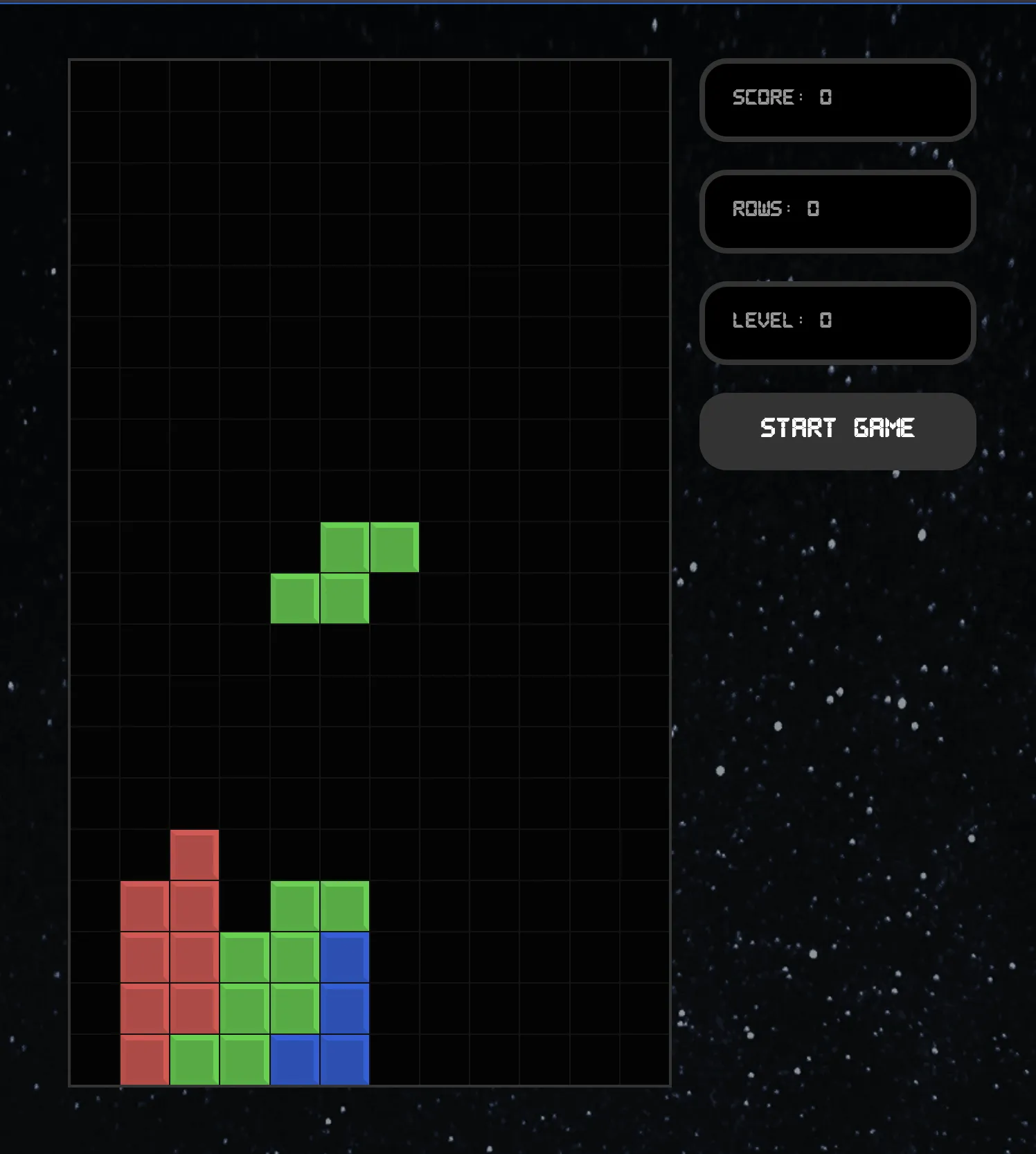 React Tetris - Website screenshot